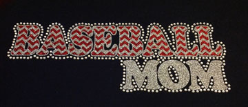 Chevron Baseball Mom