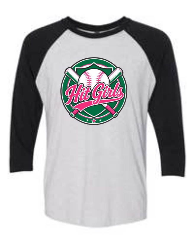 Baseball Adult Hit Girls Tee