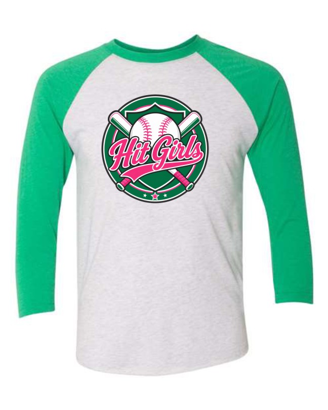 Baseball Adult Hit Girls Tee
