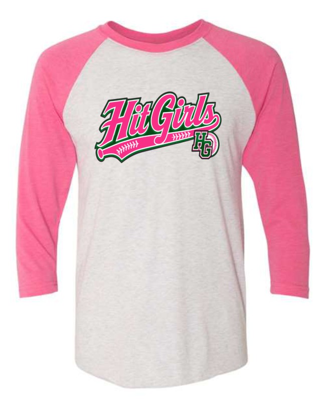 Baseball Adult Hit Girls Tee