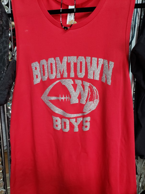 Boomtown Muscle Glitter Tee