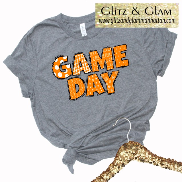 GAME DAY ORANGE PRINT T-Shirt