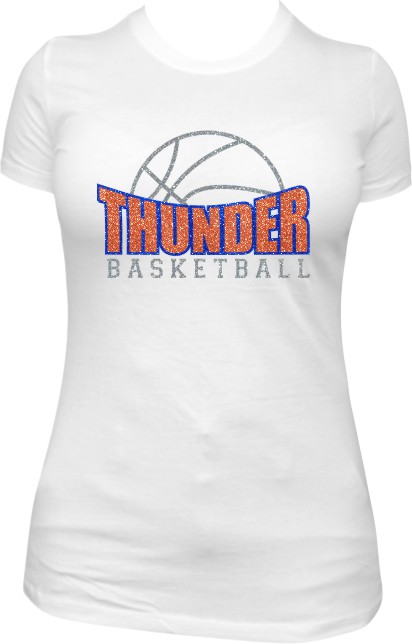 Glitter Thunder with Half Basketball
