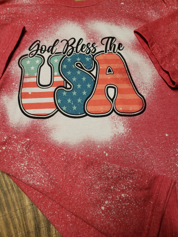 God Bless America Printed T-Shirt