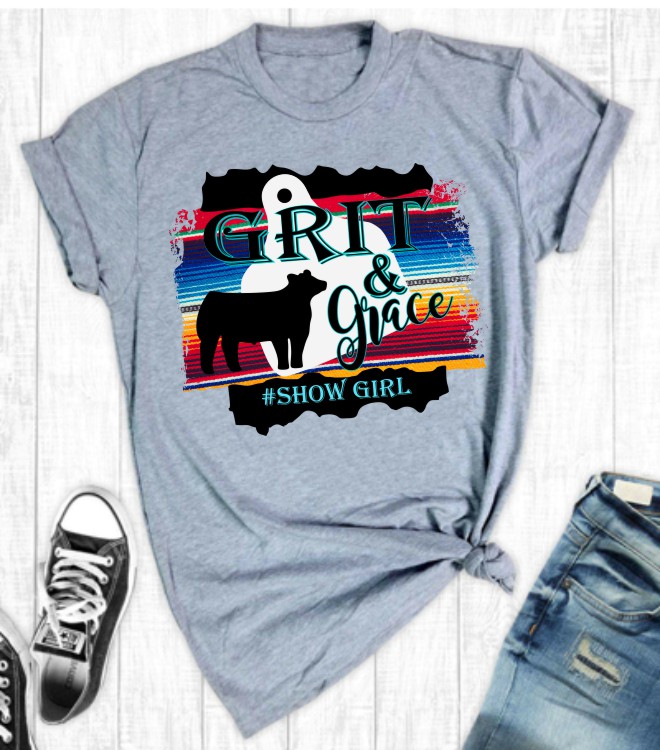 True Grit and Grace Show Steer T-Shirt
