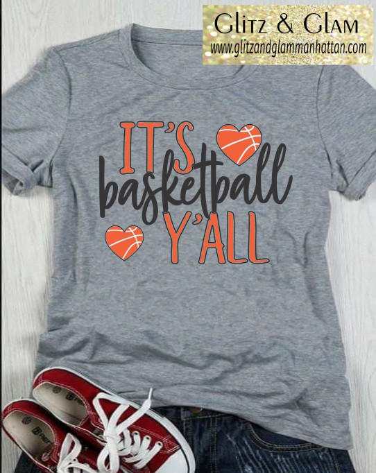 It's Basketball Yall Distressed Shirt