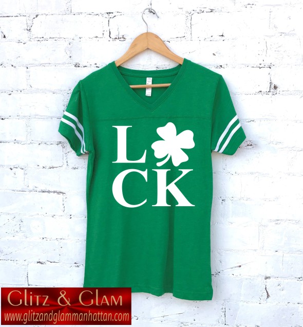 Luck Shamrock Jersey Tee