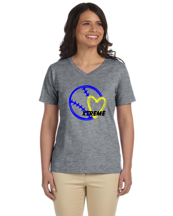 Ladies LAT V-Neck T-Shirt
