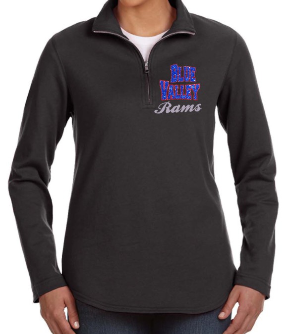 Ladies LAT Quarter Zip 2