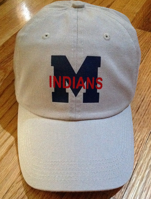 Men's Cap in Stone M with Indians