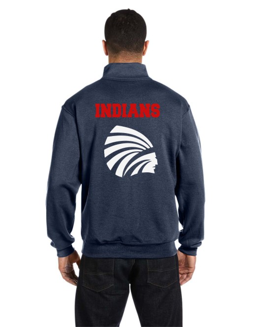 Men's MHS Indians Vinyl Quarter Zip