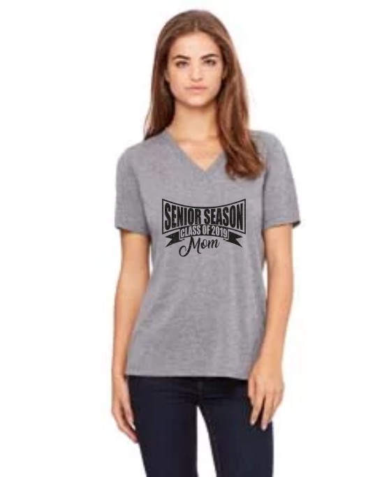 2019 Senior Mom 2 Bella V-Neck Tee