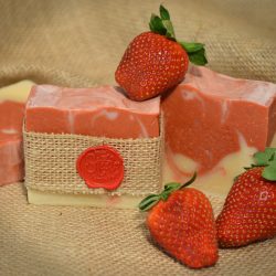 Goat Milk Soap- Strawberries & Champagne