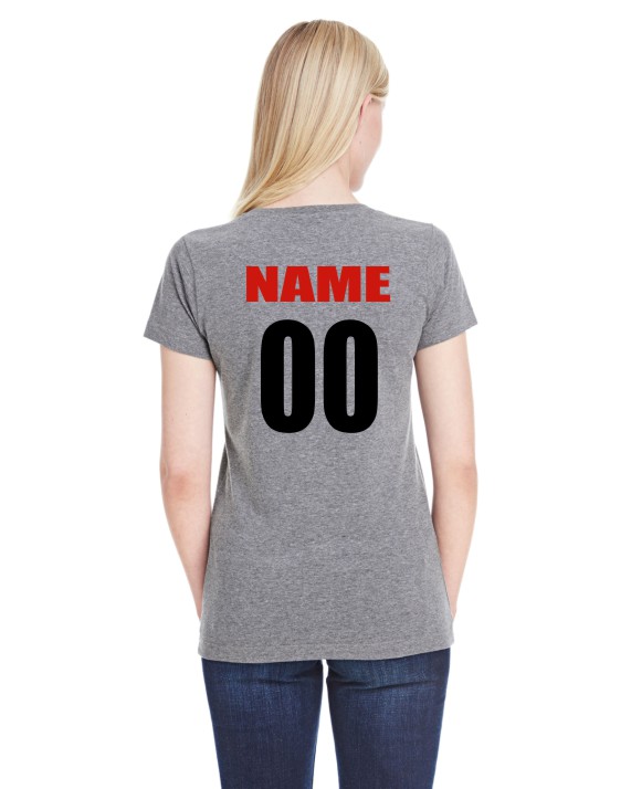 Printed Senior Mom 2 LAT Ladies T-Shirt