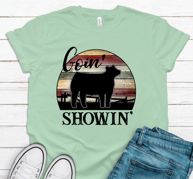 Going Showing Show Steer T-Shirt