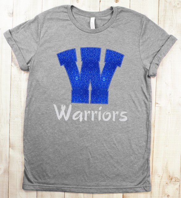 Warriors Blue Glitter T-Shirt