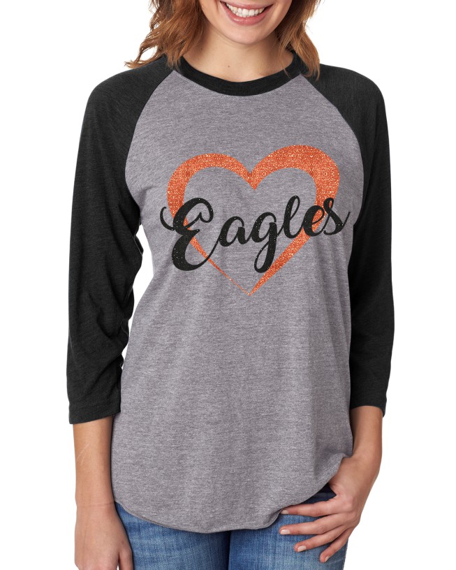 Colby Glitter Next Level Baseball Tee