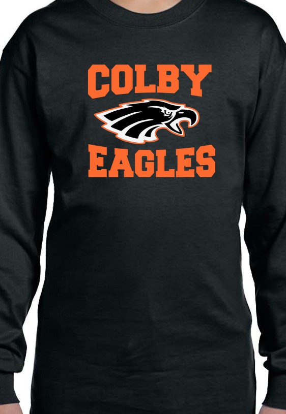 Colby Boys Gildan Vinyl Long Sleeve T-Shirt