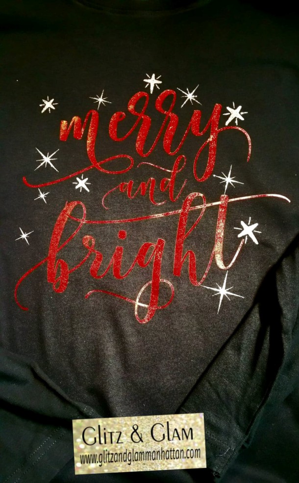 Merry and Bright Vinyl T-Shirt