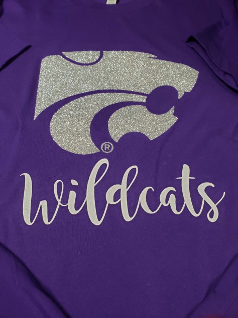 Glitter Power Cat Wildcats T-Shirt